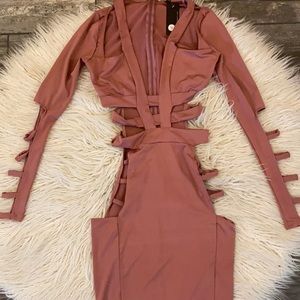 Posh by V midi caged dress size S